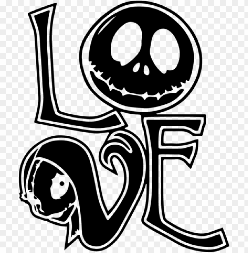 Download Ightmare Before Christmas Jack And Sally Love Decal Png Free Png Images Toppng - roblox circus baby decal