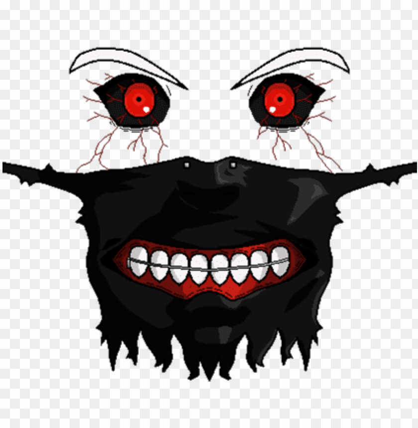 Download Kaneki Ken Mask Png T Shirt Ghoul Roblox Png Free Png Images Toppng - t shirt roblox creepy face eyes