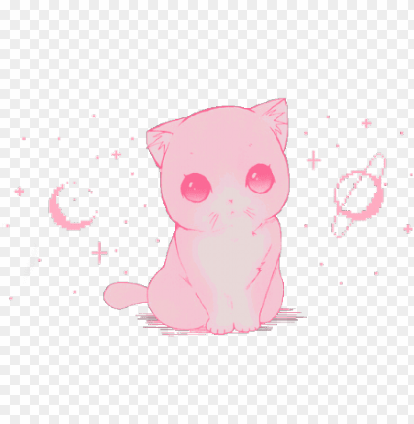 Cute Cartoon Pink Cat Pattern Stock Illustration - Download Image Now -  Domestic Cat, Animal, Animal Body Part - iStock