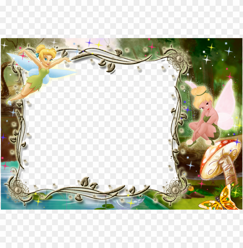 Download Kids Transparent Photo Frame With Tinkerbell Png Free Png Images Toppng