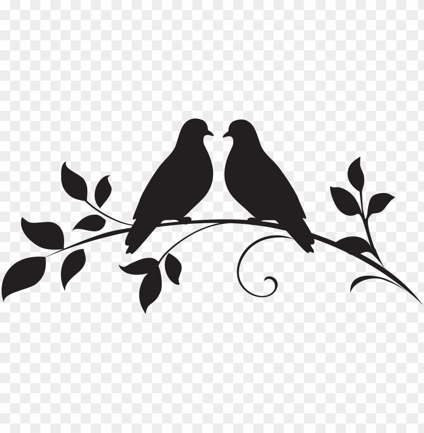 Download Love Birds Silhouette Png Free Png Images Toppng