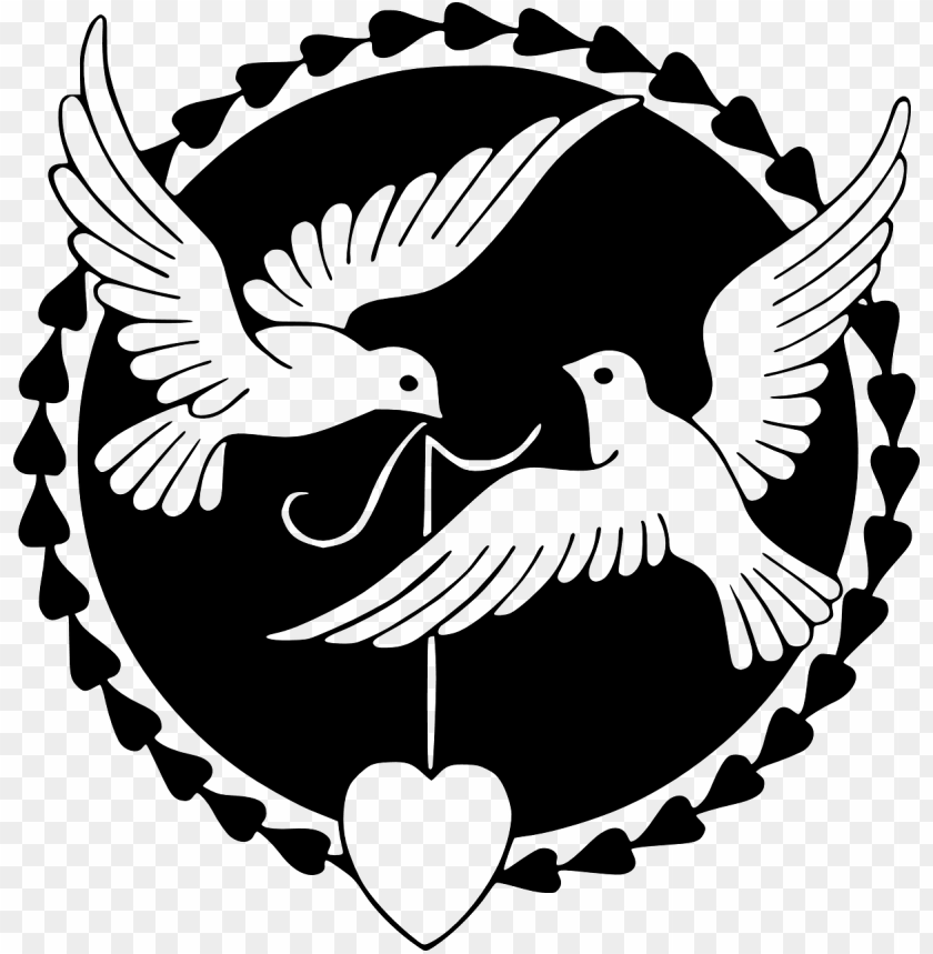 Download Love Birdsblack And White Png Free Png Images Toppng