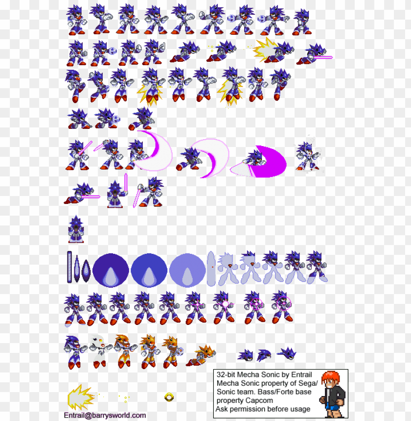 Darkspine Sonic sprite sheet 