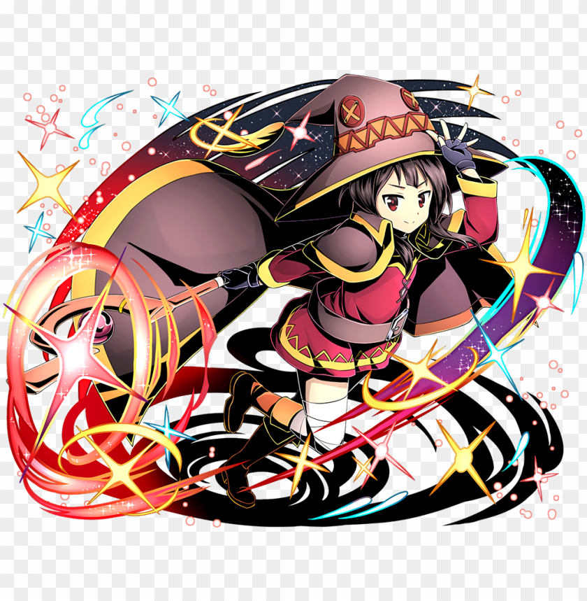 Download Megumin Divine Gate Png Free Png Images Toppng - megumin shirt roblox
