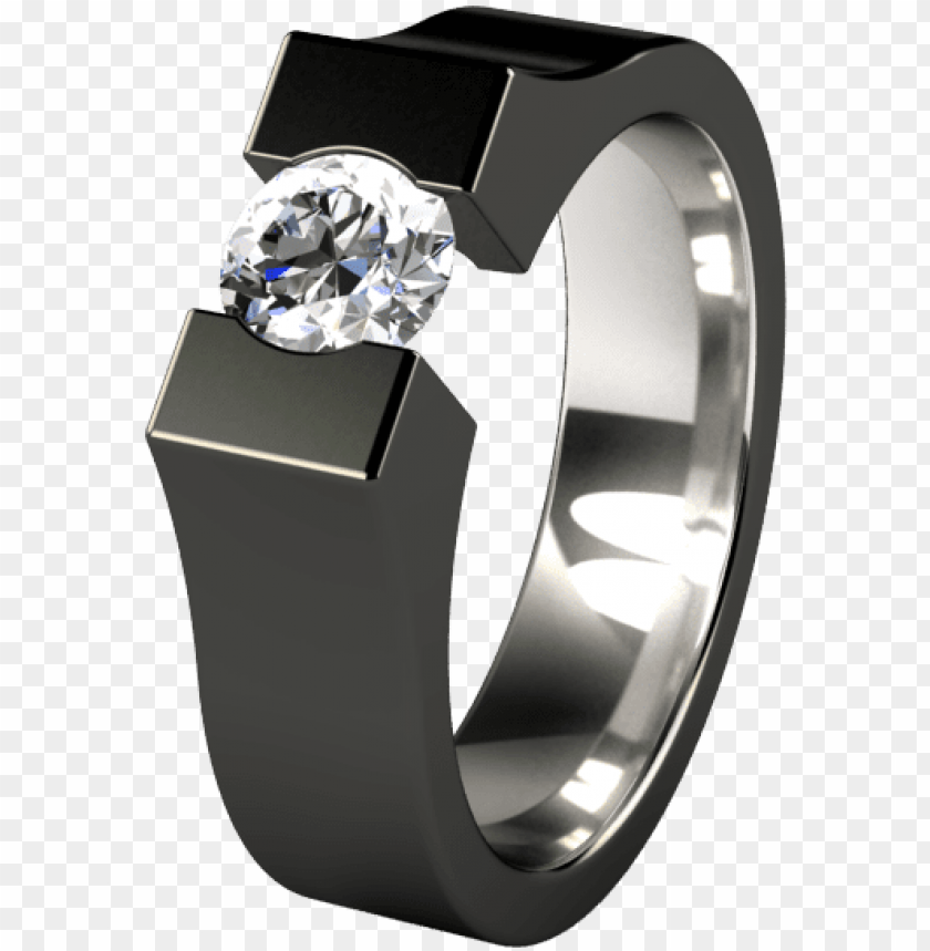 black diamond engagement ring men