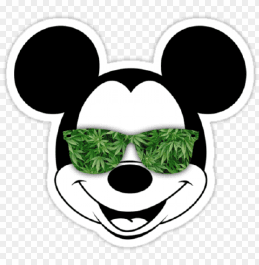 mickey mouse high on weed