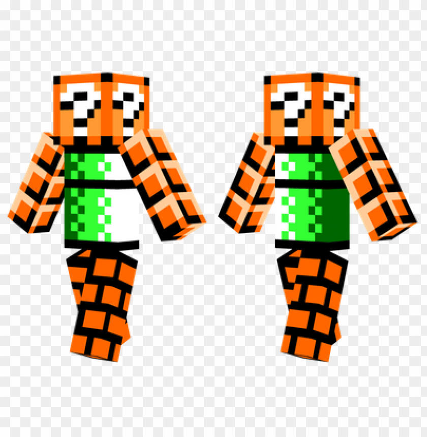 Download Minecraft Skins Super Mario Block Skin Png Free Png Images Toppng