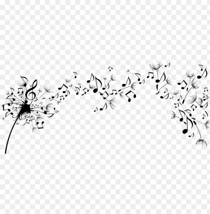 Download Music Notes Dandelion With Musical Notes Png Free Png Images Toppng