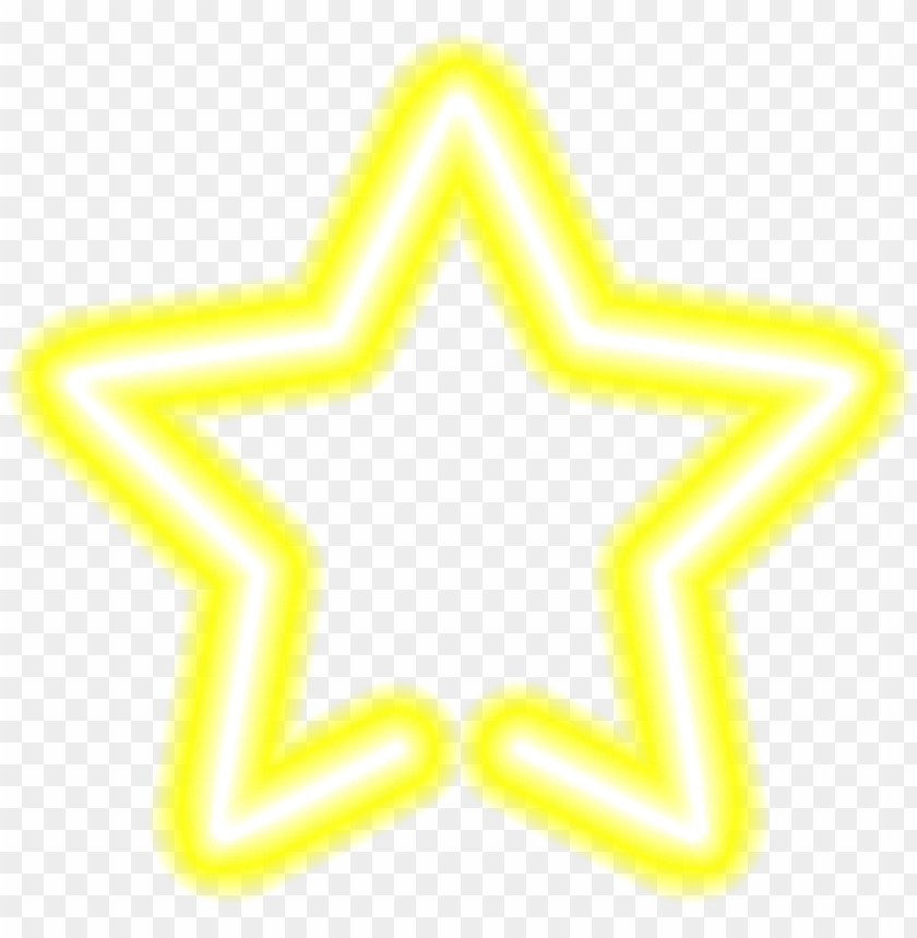 Download neon star yellow png - Free PNG Images | TOPpng