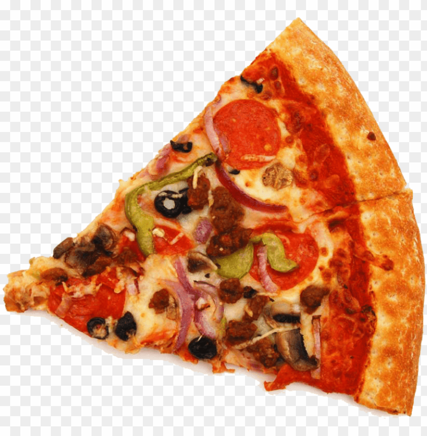 slice of supreme pizza