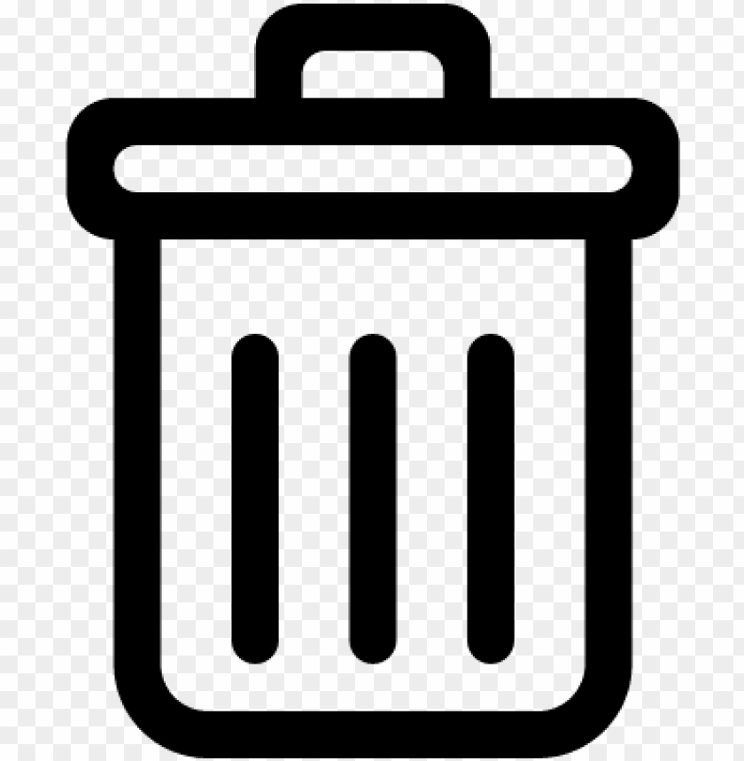 Download Recycling Bin Vector Delete Icon Png Black Png Free Png Images Toppng
