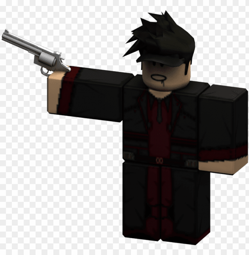 Download Rendered Revolver Roblox Man With Gu Png Free Png Images Toppng - roblox guy holding sword