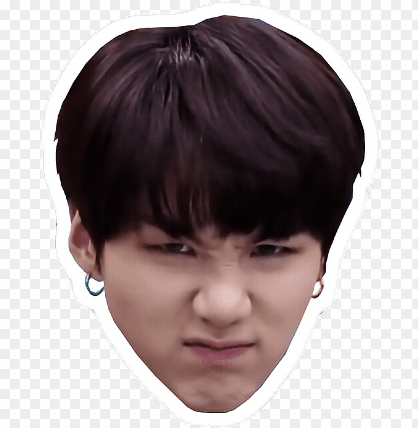 Download Report Abuse Bts Suga Stickers Meme Png Free Png Images Toppng - bts jimin head roblox