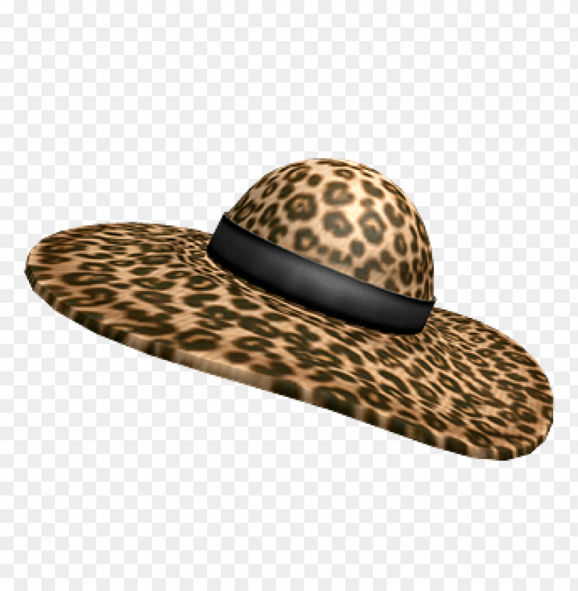 Download Roblox Leopard Print Hat Png Free Png Images Toppng - cat straw hat roblox