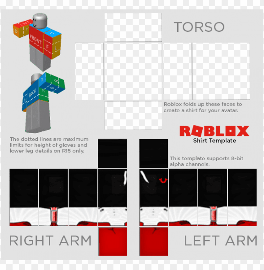 Download Roblox Shaded Shirt Template PNG Download Free HQ PNG