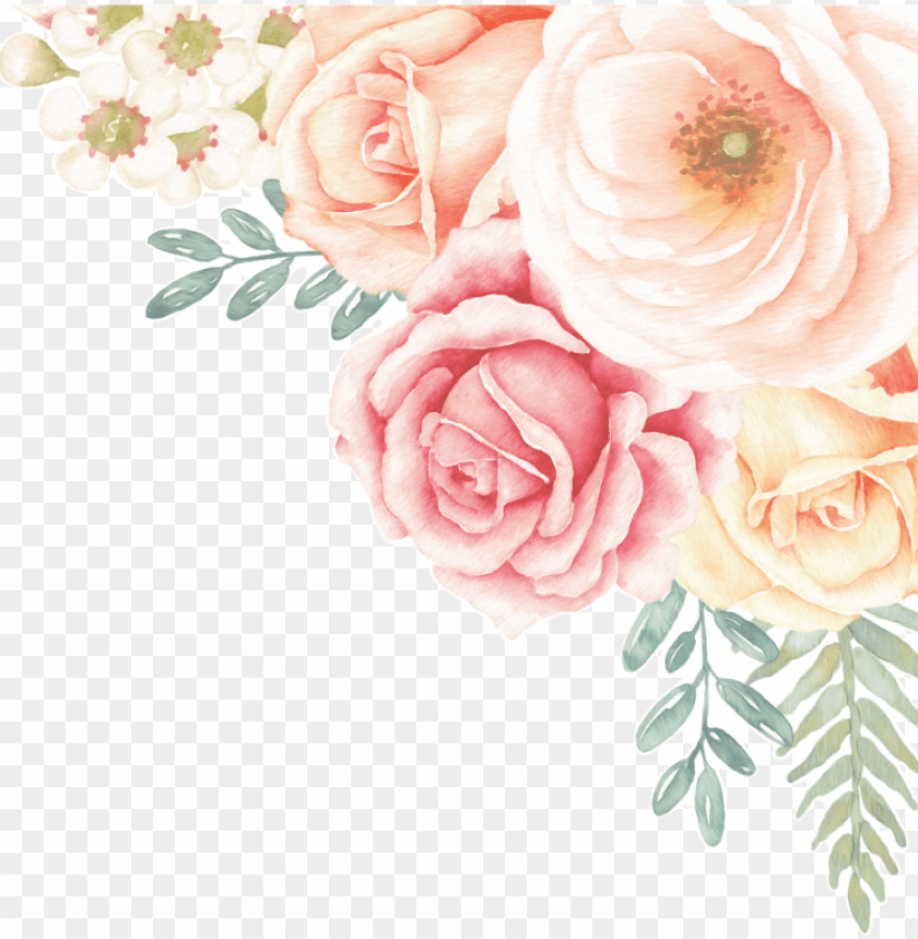 Download Rose Garden Corner Wall Decal Peony Flower Wall Stickers Png Free Png Images Toppng - blueberry sans roblox decal