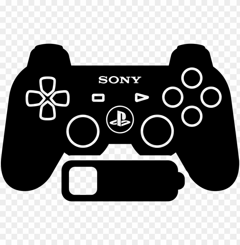 Download S 3 Games Control With Low Battery Status Comments Playstation Controller Silhouette Png Free Png Images Toppng