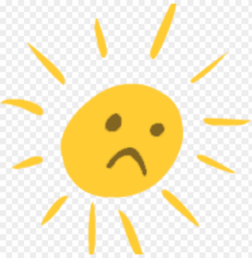 Download sad sun cartoon gif png - Free PNG Images | TOPpng