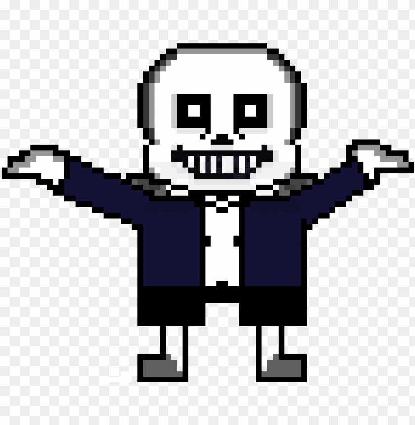 Undertale Sans Pixel Art, HD Png Download, png download, transparent png  image