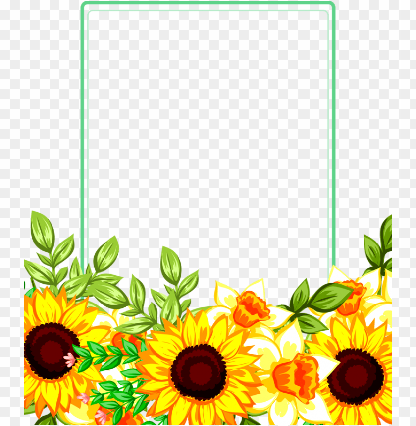 sunflower page border