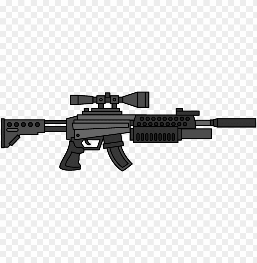 Download Sniper Clipart Machine Gun Armas En 2d Png Free Png Images Toppng - ak 47 paintball gun roblox