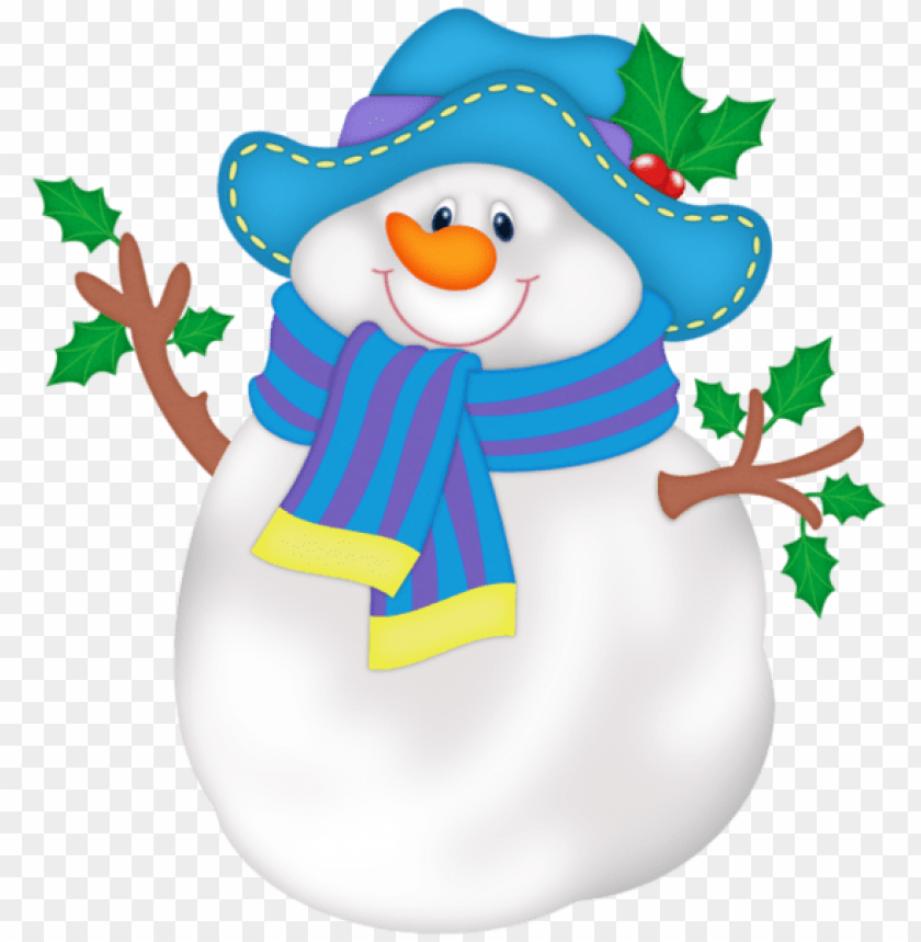 snowman blue hat