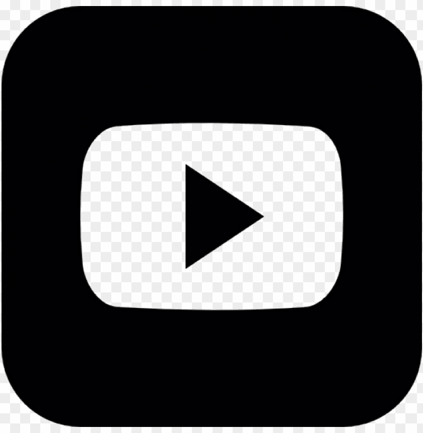 Download Square Vector Button Youtube Icon Black And White Png Free Png Images Toppng