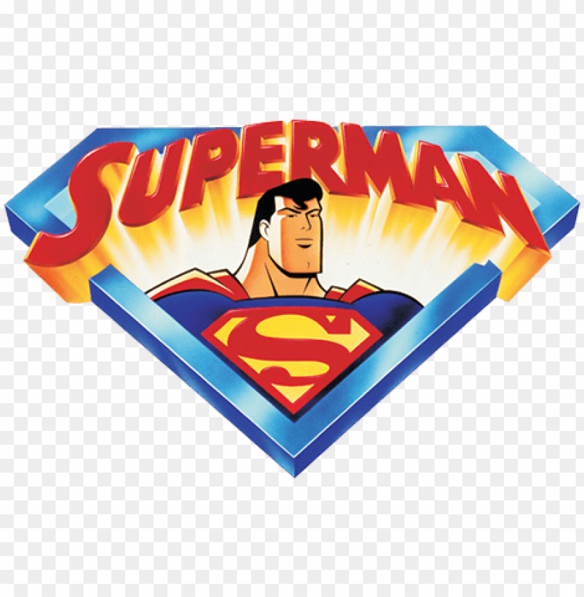 Download superman transparent background superman - superman animated series  logo png - Free PNG Images | TOPpng