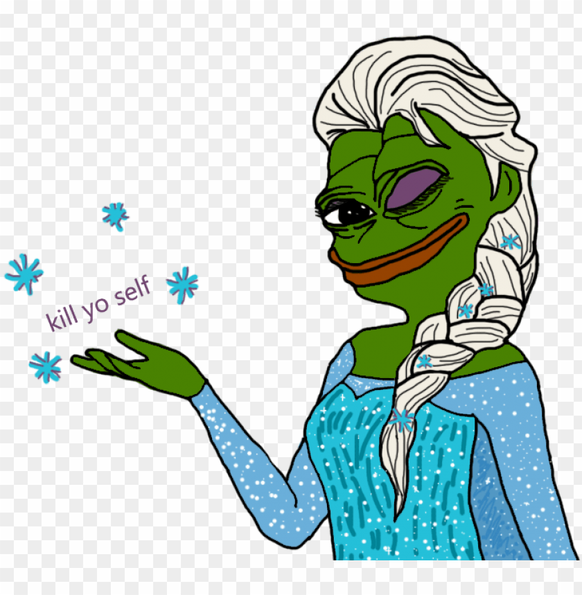 Download Transparent Elsa Pepe Is Telling You Your Destiny Pepe Sjin Ttt Spray Png Free Png Images Toppng - sad bighead donation roblox