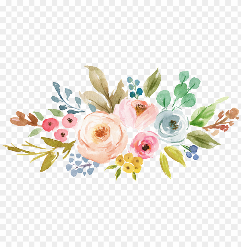 Download Download Tropical Flower Cartoon Transparent This Backgrounds Watercolor Flowers Clipart Png Free Png Images Toppng