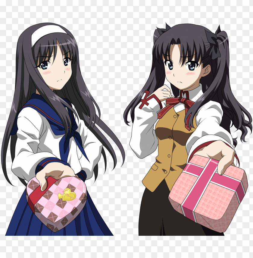 Download tsukihime fatestay night tohsaka rin transparent プレシャスメモリーズ  カーニバルファンタズム 遠坂 凛 h シングルカード png - Free PNG Images | TOPpng