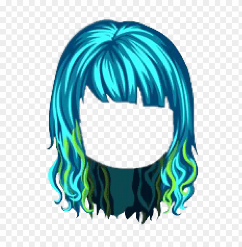 Download Turquoise Ninja Tribute Hair Png Free Png Images Toppng - blue ninja hair roblox