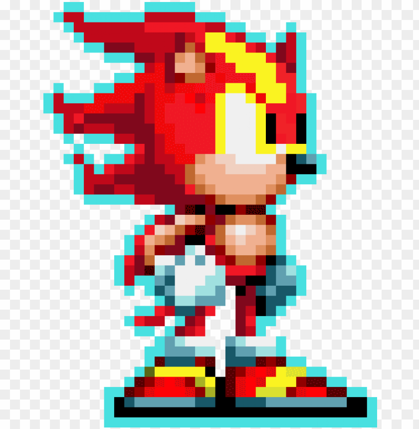 Super Sonic Sprite Gif, HD Png Download, png download, transparent