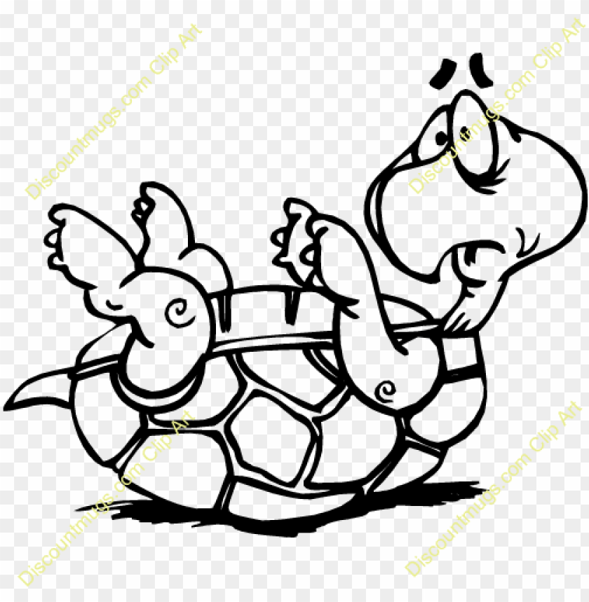 cute turtle clipart black and white