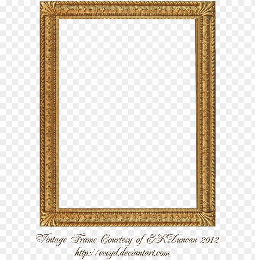 Download vintage gold frame png - frames for google slides png - Free PNG  Images | TOPpng