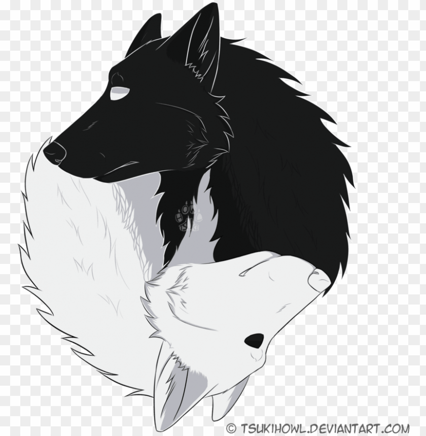 Download Wolf Yin Yang Black And White Wolf Yin Ya Png Free Png Images Toppng - transparent yin yang necklace roblox
