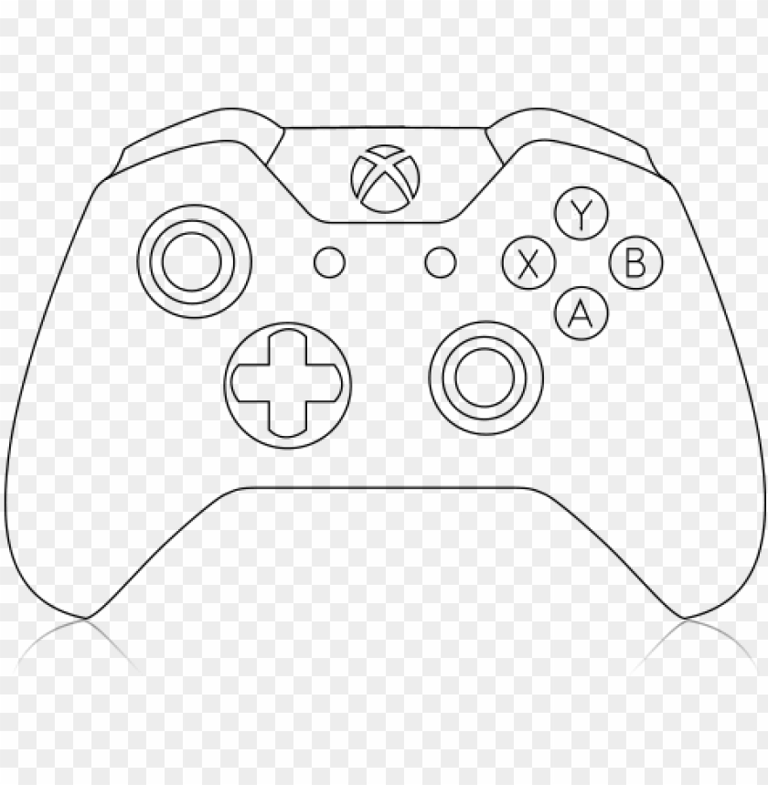 Download Download Xbox One Controller Line Drawing Xbox One Controller Cricut Png Free Png Images Toppng