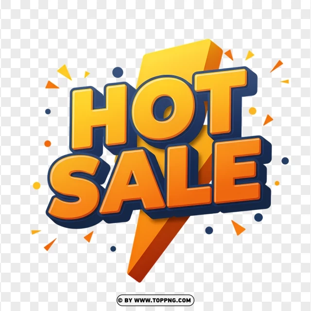 Hot Sale 3D Badge For Shopping Promotions PNG Transparent Background