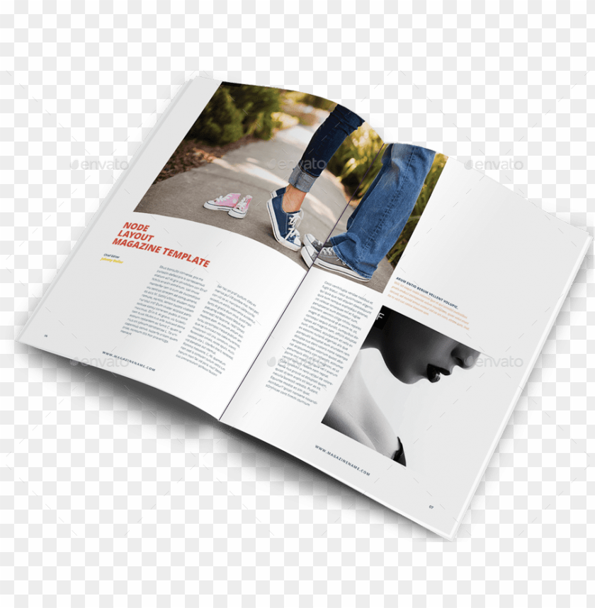 Download 01 Node Magazine Template 02 Node Magazine Template Graphic Design Minimalist Magazine Layout Png Image With Transparent Background Toppng PSD Mockup Templates