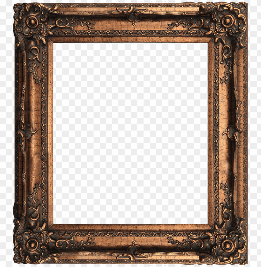 Free download HD PNG 16 x 20 baroque bronze gold ornate and heavy