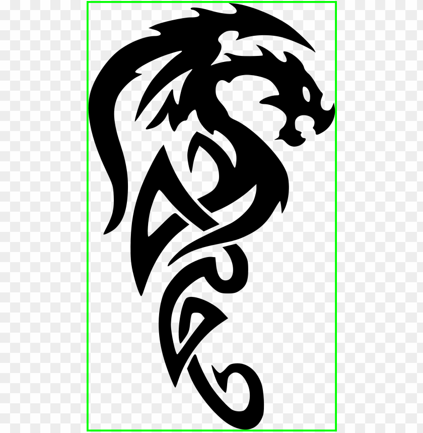 Free download | HD PNG 1999 x 3433 7 tribal dragon tattoo PNG image ...