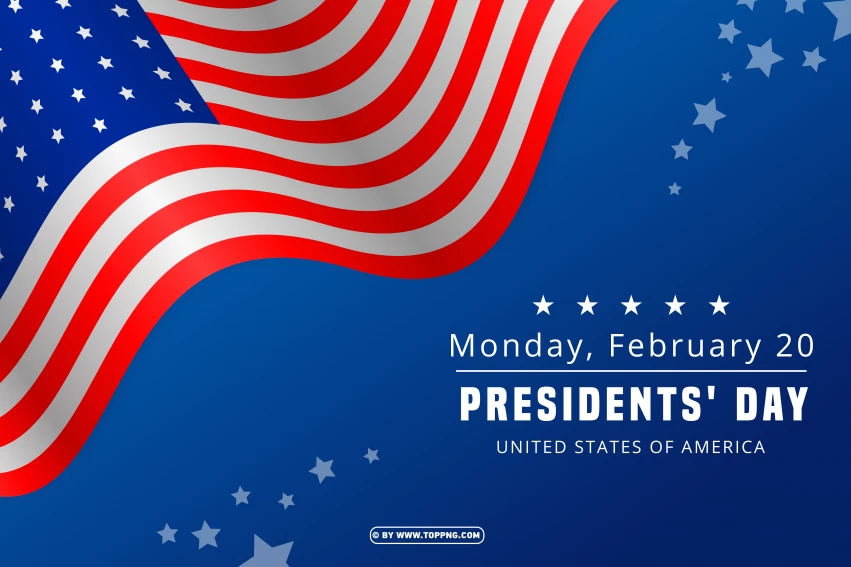 20 February President Day 2023 Card Design Clipart Png cutout PNG ...