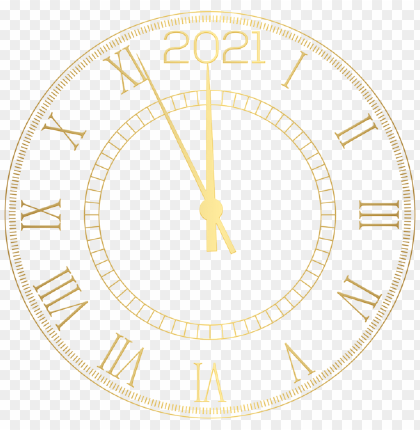 Free download | HD PNG 2021 decorative new year clock PNG image with ...