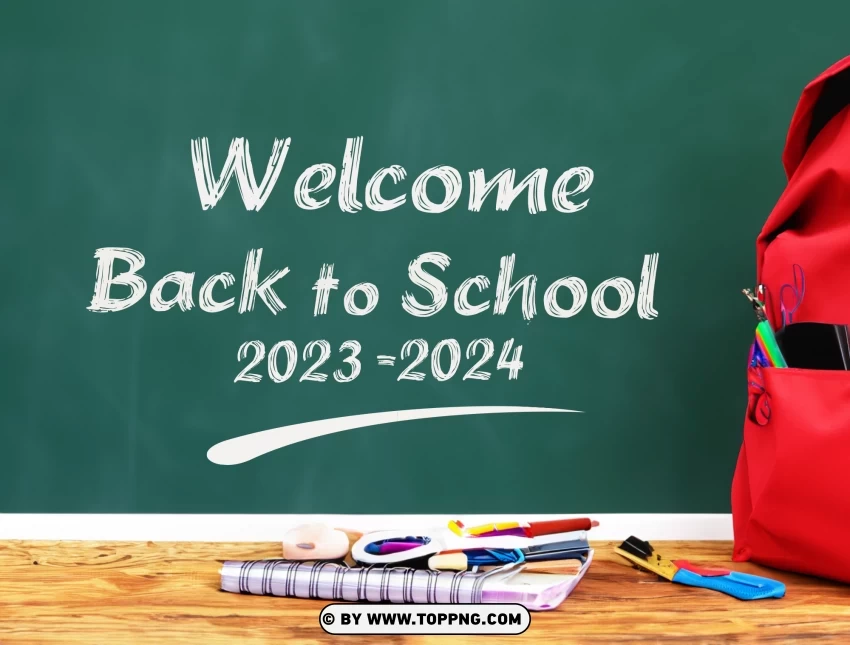 Free download | HD PNG 2023 2024 school year returning with an