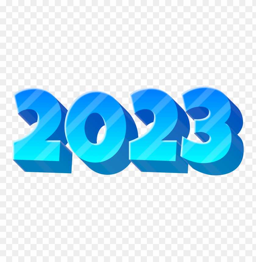 Free download | HD PNG 2023 blue space 3d text png - Image ID 485322 ...