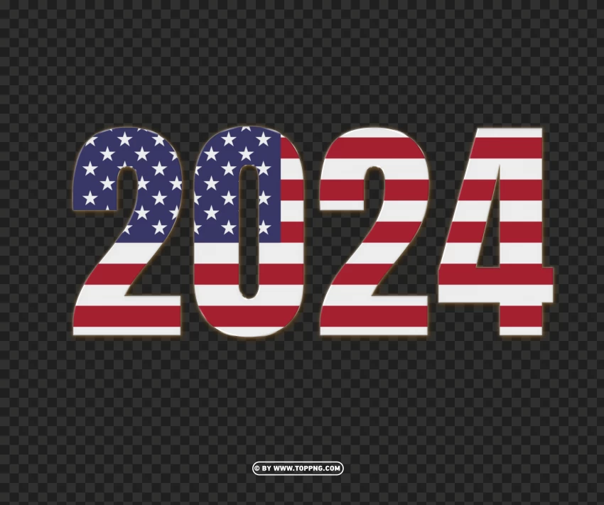 2024 Usa Flag Transparent Png Clipart Background free PNG TOPpng