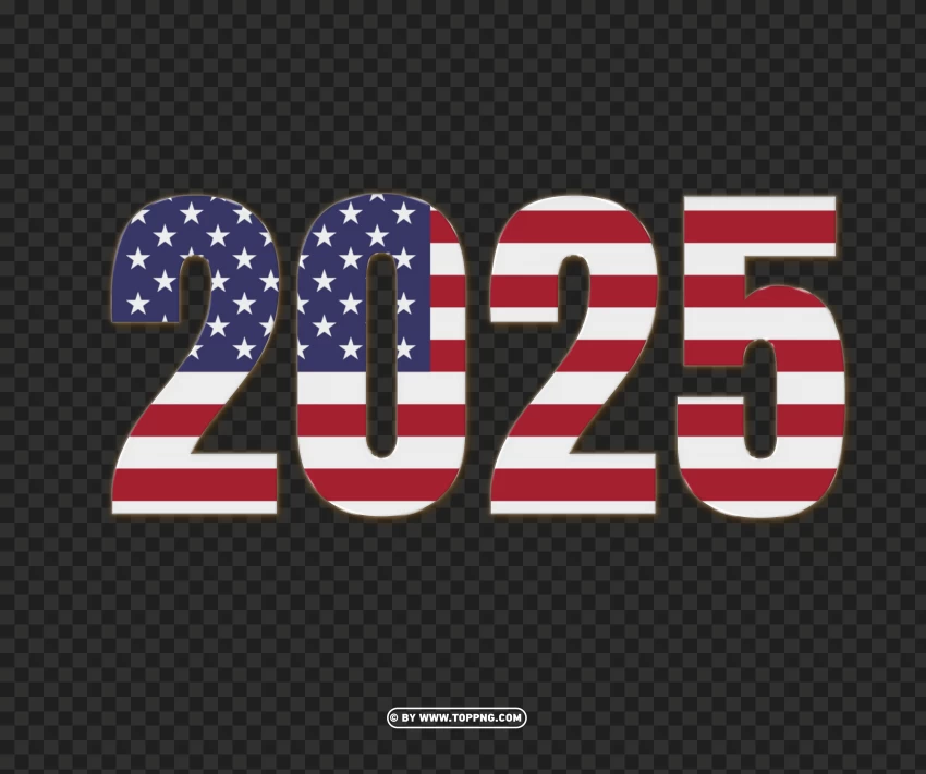 Free download HD PNG 2025 text as usa flag png image TOPpng
