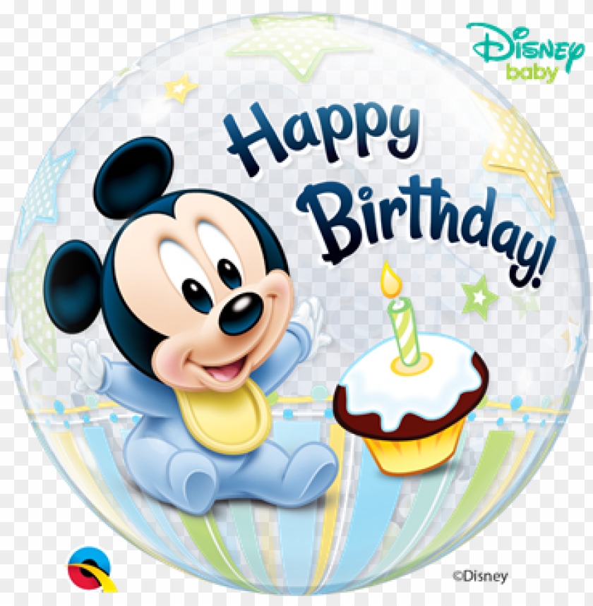 Download 22 Disney Bubble Mickey Mouse 1st Birthday Baby Mickey Mouse 1st Birthday Balloons Png Image With Transparent Background Toppng