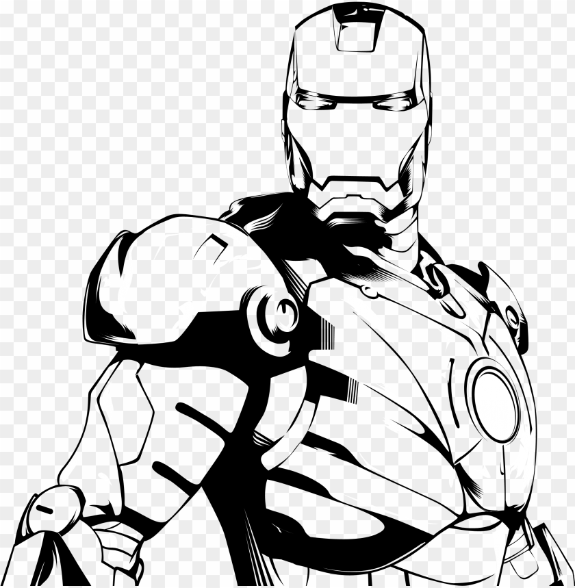 28 Collection Of Ironman Clipart Black And White Iron Man Black And White Png Image With Transparent Background Toppng - iron man helmet texture roblox