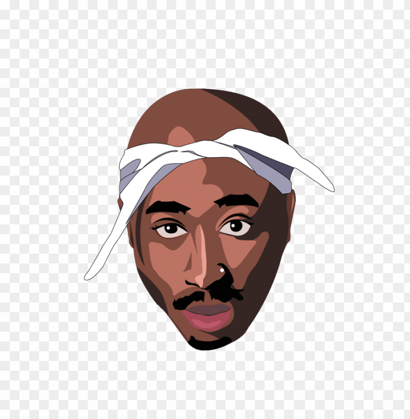 Free download | HD PNG tupac shakur face with white bandana png clipart ...